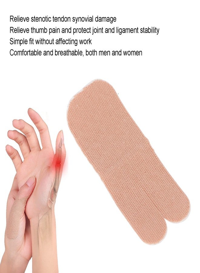 ANGGREK Thumb Pain Relieving Patch,ANGGREK 10 Pcs Thumb Protecting Tape Self Adhesive Elastic Cloth Pain Relieving Patch for Thumbs Fingers Pain Relief Both Men and Women - Image 2